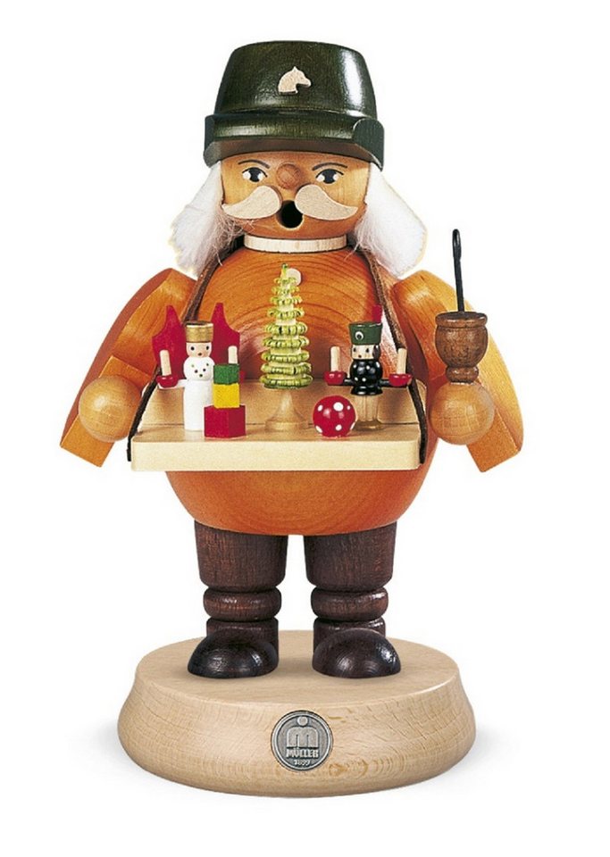 Müller Kleinkunst GmbH Seiffen Räuchermännchen Müller Räuchermann Spielwarenverkäufer, Handarbeit aus dem Erzgebirge Müller Kleinkunst GmbH Seiffen Räuchermännchen Müller Räuchermann Spielwarenverkäufer, Handarbeit aus dem Erzgebirge von Müller Kleinkunst GmbH Seiffen
