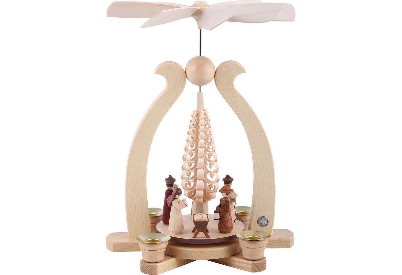 Müller Kleinkunst GmbH Seiffen Weihnachtspyramide 1-stöckige Pyramide Christi Geburt (29cm) von Müller Kleinkunst von Müller Kleinkunst GmbH Seiffen