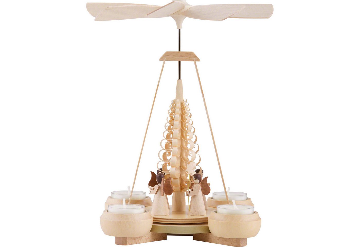 Müller Kleinkunst GmbH Seiffen Weihnachtspyramide 1-stöckige Pyramide Engel (24cm) von Müller Kleinkunst von Müller Kleinkunst GmbH Seiffen