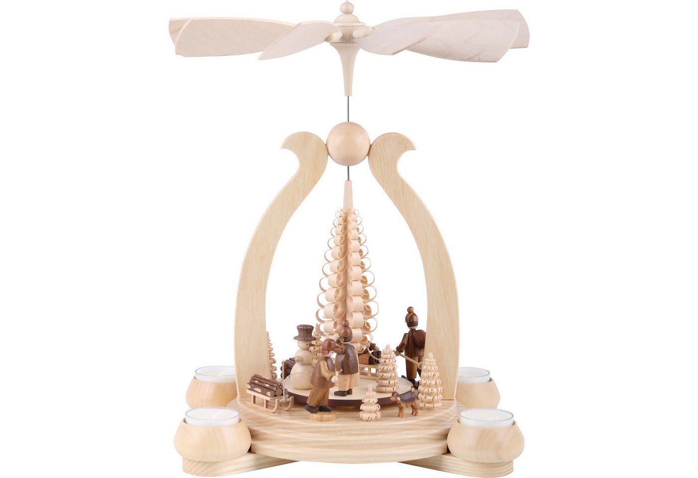 Müller Kleinkunst GmbH Seiffen Weihnachtspyramide 1-stöckige Pyramide Wintermotiv (34cm) von Müller Kleinkunst von Müller Kleinkunst GmbH Seiffen