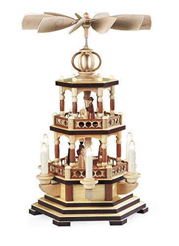 Weihnachtspyramide 2-stöckige Pyramide - Heilige Geschichte - 48 cm - 230 V Elektromotor - Original Erzgebirge - Müller Kleinkunst Weihnachtspyramide 2-stöckige Pyramide - Heilige Geschichte - 48 cm - 230 V Elektromotor - Original Erzgebirge - Müller Kleinkunst von Müller