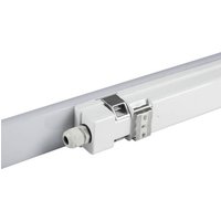 Müller-Licht Aquafix LED-Feuchtraum-Wannenleuchte mit Bewegungsmelder LED LED fest eingebaut 40W Ne von Müller-Licht