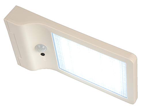 LED Solarleuchte mit integriertem Bewegungs- und Dämmerungssensor, Schutzart IP44, weiß von Müller-Licht