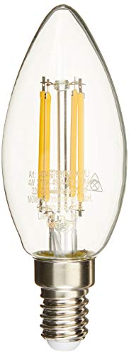 MÜLLER-LICHT 400412 8er-Set Retro LED Kerzenform, 4 W, Klar, 6 von Müller-Licht