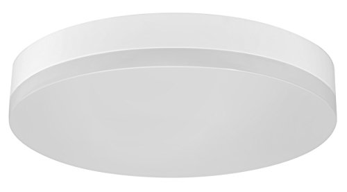 MÜLLER-LICHT LED Wand-und Deckenleuchte ideal für den Flurbereich, rund, 24 W, 3000 K, Plastik, W, Warmweiß, ohne Sensor von Müller-Licht