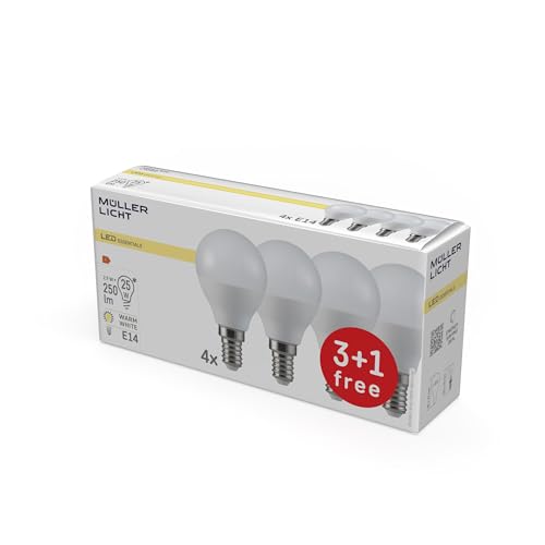 Mueller-Licht 400257 LED EEK A+ (A++ - E) E14 Tropfenform 3W = 25W Warmweiß (Ø x L) 45mm x 81mm 4S von Müller-Licht