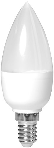 Müller-Licht HD-LED Lampe Kerzenform Ersetzt, 40 W, Plastik, E14, weiß, 3,7 x 3,7 x 10,3 cm dimmbar von Müller-Licht