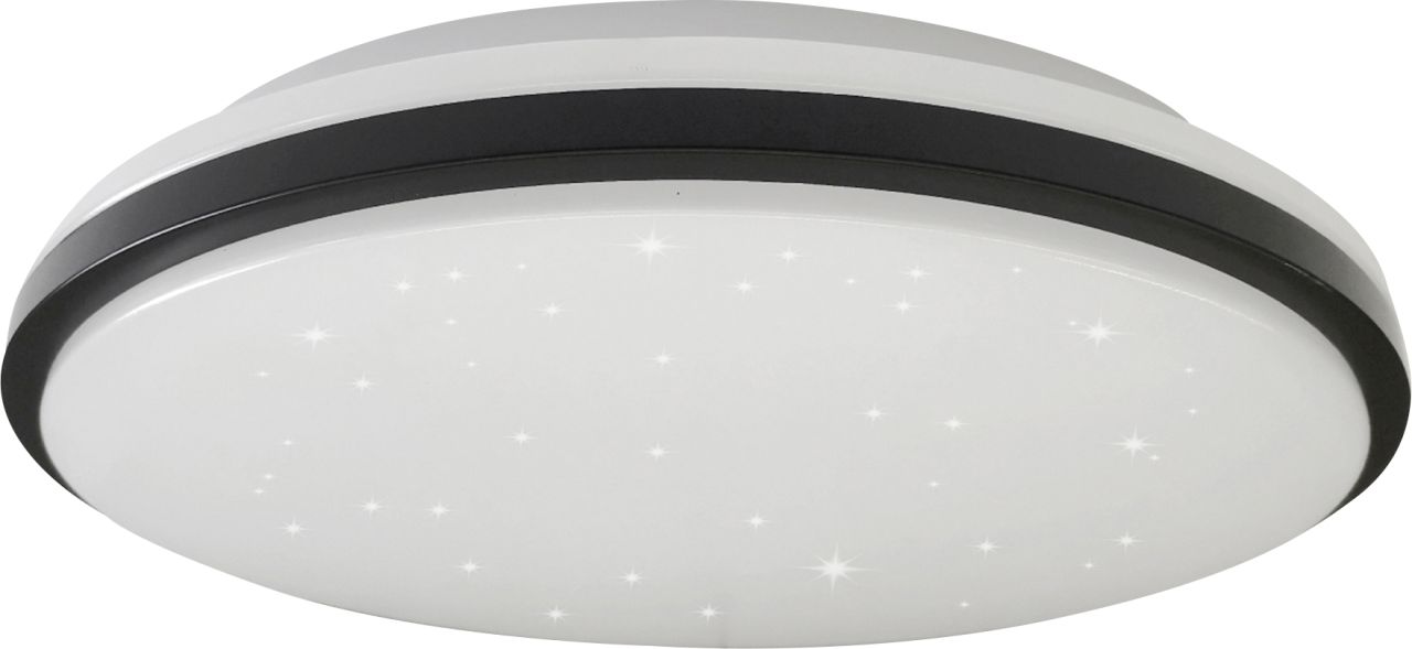 Müller Licht LED Deckenleuchte Sternenhimmel weiß-schwarz Ø 32 cm 18 W von Müller Licht