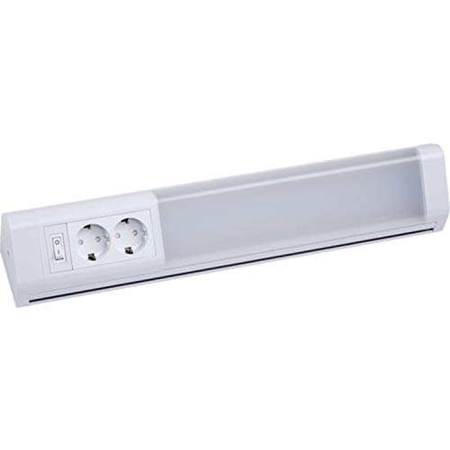 Müller Licht LED Unterbauleuchte in weiß mit 2 Steckdosen, 501mm von Müller-Licht