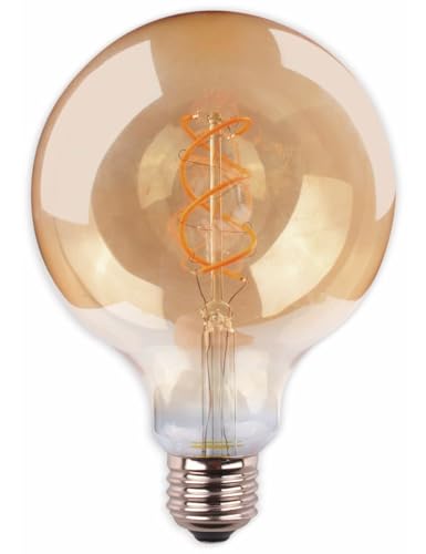 Müller-Licht Retro LED Spiral Filament Globe G125 4W = 25W E27 Gold 250lm extra warmweiß 2000K von Müller-Licht