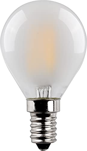 Müller-Licht Retro LED Tropfenform Filament E14 matt, 4.5W ersetzt 40W, nostalgisches warmweißes Licht (2700K) für ein gemütliches Ambiente, 470lm, nicht dimmbar, 15000h Lebensdauer von Müller-Licht