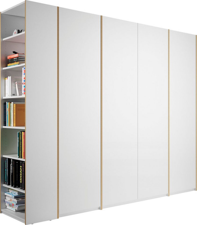 Müller SMALL LIVING Drehtürenschrank Modular Plus Variante 5 inklusive links oder rechts montierbarem Anbauregal von Müller SMALL LIVING