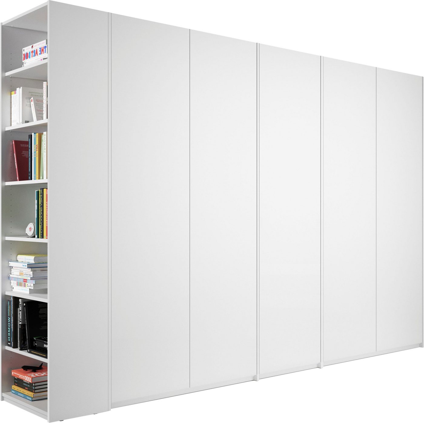 Müller SMALL LIVING Drehtürenschrank Modular Plus Variante 9 Anbauregal wahlweise rechts oder links montierbar von Müller SMALL LIVING