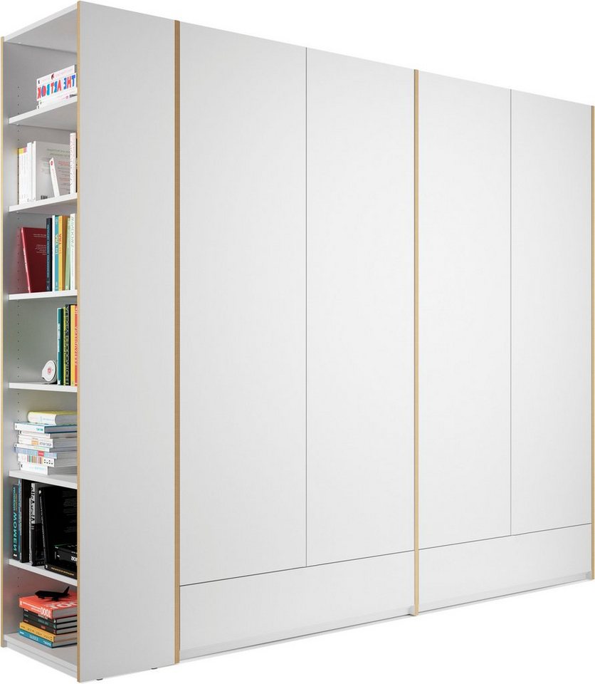 Müller SMALL LIVING Kleiderschrank Modular Plus Variante 4 2 Schubladen, Anbauregal wahlweise links oder rechts montierbar von Müller SMALL LIVING