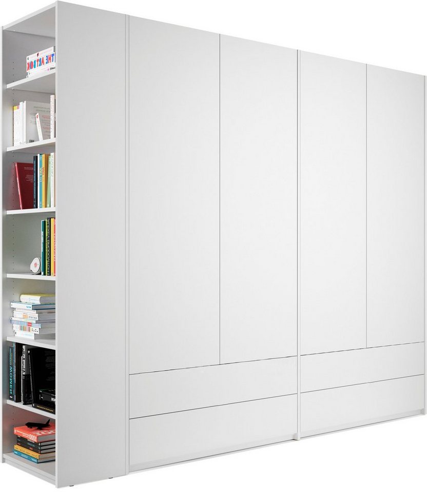 Müller SMALL LIVING Kleiderschrank Modular Plus Variante 4 4 Schubladen, Anbauregal wahlweise links oder rechts montierbar von Müller SMALL LIVING