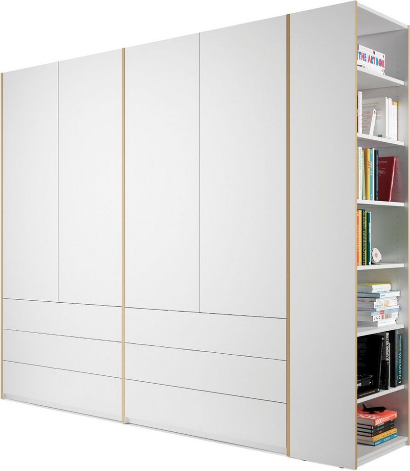 Müller SMALL LIVING Kleiderschrank Modular Plus Variante 4 6 Schubladen, Anbauregal wahlweise links oder rechts montierbar von Müller SMALL LIVING