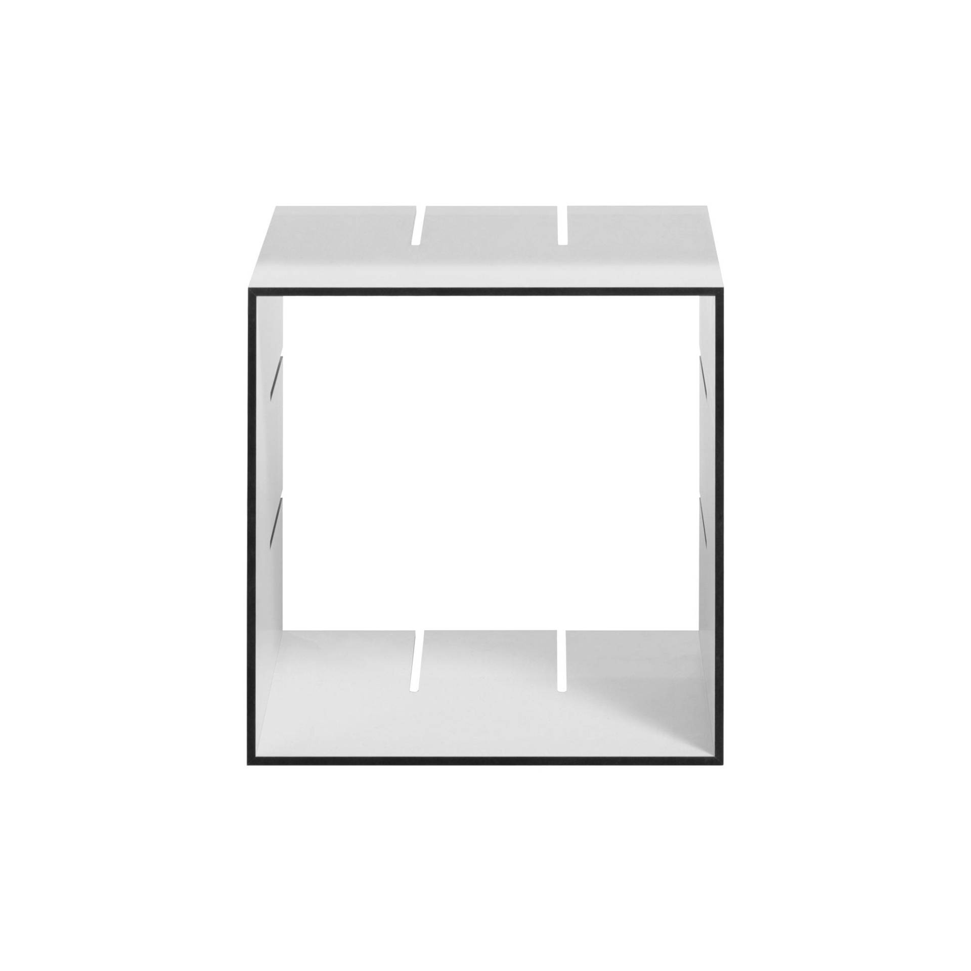 Müller Möbelwerkstätten - Konnex Einzelbox S 20cm - weiß/Kanten schwarz/BxHxT 31,2x31,2x20cm von Müller Möbelwerkstätten