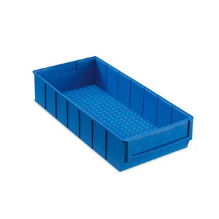 12 Industriebox Lagerbox Lagerkasten Universalbox 400x183x81mm blau von Müller & Sohn