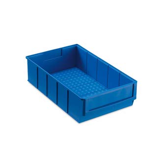 24 Industriebox Lagerbox Lagerkasten Universalbox 300x183x81mm blau von Müller & Sohn