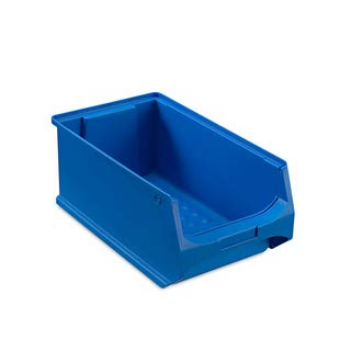 36 Sichtlager Lager Box Kasten Kiste Stapelbox 350x200x150mm blau von Müller & Sohn