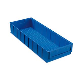 6 Industriebox Lagerbox Lagerkasten Universalbox 500x183x81mm blau von Müller & Sohn