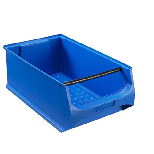 Sichtlagerbox mit Griff 5.1 Kunststoff Kasten Kiste stapelbar 500x300x200mm - Blau - Stapelbox Lagerkiste Werkstattkiste Lagerbox Lagerkasten von Müller & Sohn