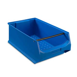 Sichtlagerbox mit Griff 5.1 Kunststoff Kasten Kiste stapelbar 500x300x200mm - Grau - Stapelbox Lagerkiste Werkstattkiste Lagerbox Lagerkasten von Müller & Sohn