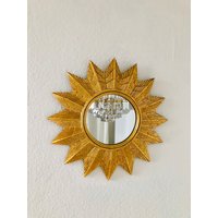 Sunburst Mirror Mid Century Modern 1960S Vintage Wandspiegel Sonnenspiegel von Muellerexclusiv