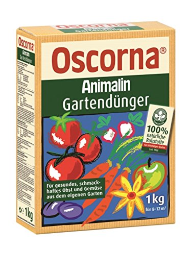 Oscorna Animalin Gartendünger, Naturdünger, organischer NPK-Dünger für Obst, Pflanzen, 1 Kg Karton von Müllers Grüner Garten Shop