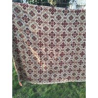 Überwurf Vintagei 70Er Jahre I Paisley Rot Beige von Muenchis