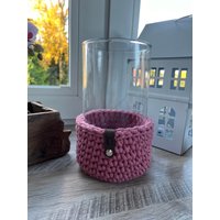 Gehäkeltes Windlicht Oder Vase von Muensterraner