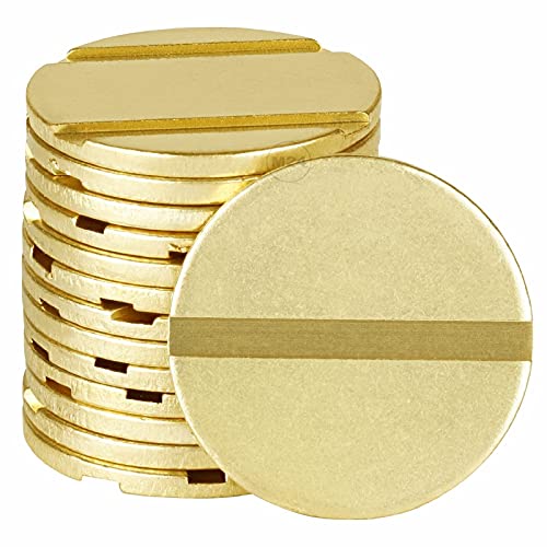 Münzer24 Münzspender Pd25, profiliert, 25 mm x 2 mm, Messingmünze für Münzkassierer, 100 Stück von Münzer24