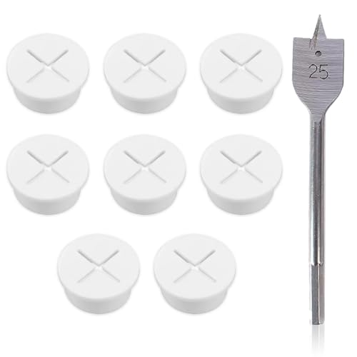 Muepuu kabeldurchführung, 8 Stück kabeldurchführung schreibtisch, kabeldurchführung gummi silikon kabeldurchführung, schreibtisch kabeldurchführung für Büro Wohnaccessoires Arbeitsplatz von Muepuu