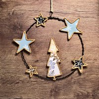 Fenster-Drahthänger Weihnachtstanne Aus Papier Und Papierdraht von MuerrischeMoewe