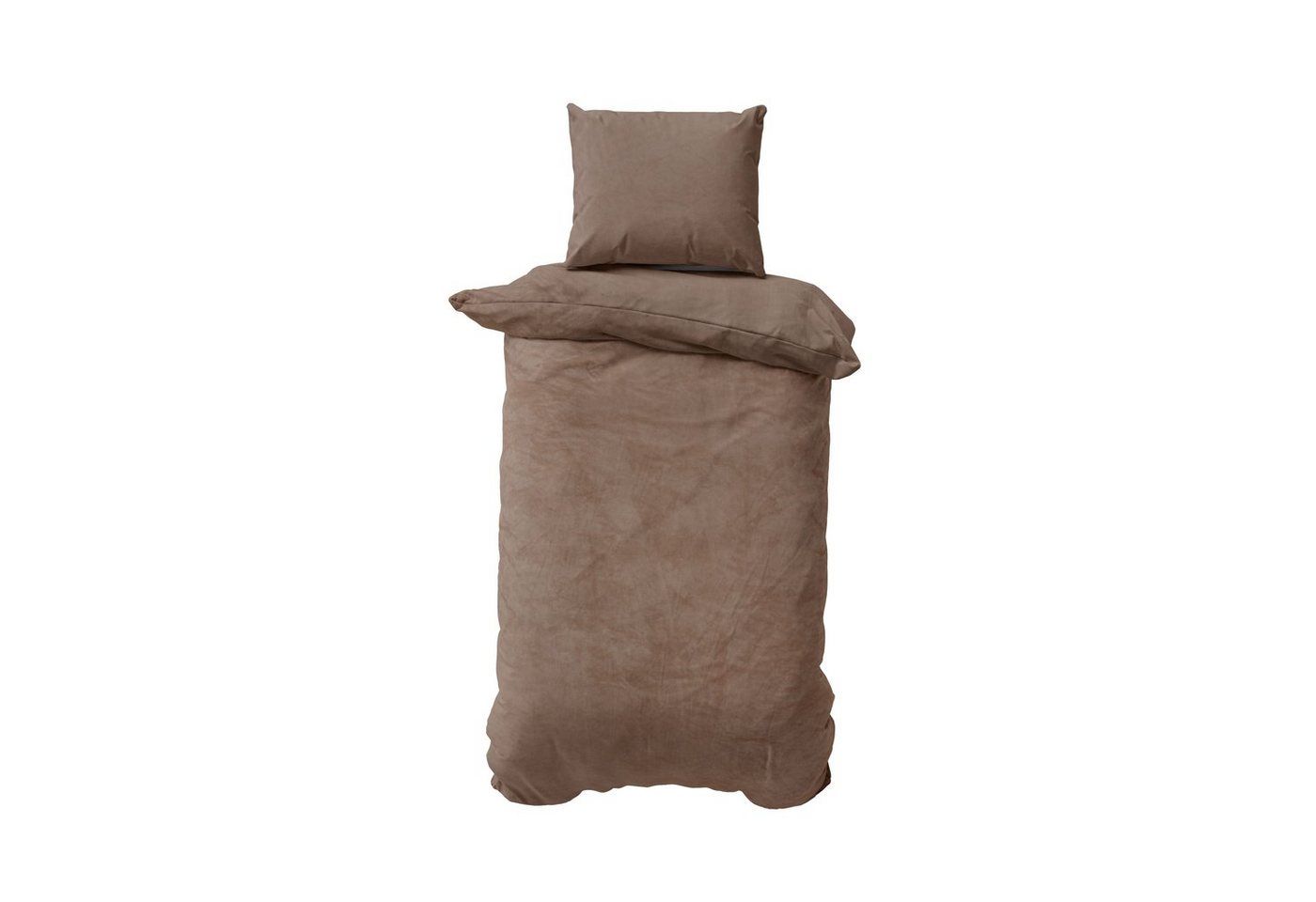 Müskaan Bettwäsche Wende Nicky Plüsch Winter Bettbezug Set Cashmere Touch Coral Fleece, Fleece, 2 teilig, warmer Bezug mit YKK Reißverschluss und Kissenbezug von Müskaan