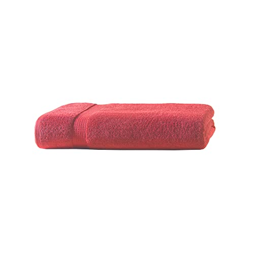 Müskaan® Handtuch Set - Frottierserie Elegance in 15 Farben und 4 Größen 500 g/m² Markenqualität (Rot, 1 Badetuch 100x150 cm) von Müskaan