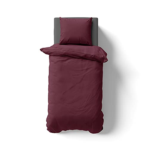 Müskaan - 2 teilig Renforcé Uni Bettwäsche 135x200 + 80x80 cm mit Kopfkissen Garnitur 100% Baumwolle und Reißverschluss - für Allergiker geeignet, atmungsaktiv - Müskaan - 2 teilig Renforcé Uni Bettwäsche 135x200 + 80x80 cm mit Kopfkissen Garnitur 100% Baumwolle und Reißverschluss - für Allergiker geeignet, atmungsaktiv - von Müskaan