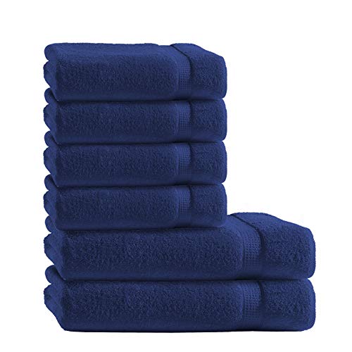 Müskaan 6-TLG Premium Frottee Handtücher Duschtücher Set 100% Baumwolle Navy Müskaan 6-TLG Premium Frottee Handtücher Duschtücher Set 100% Baumwolle Navy von Müskaan
