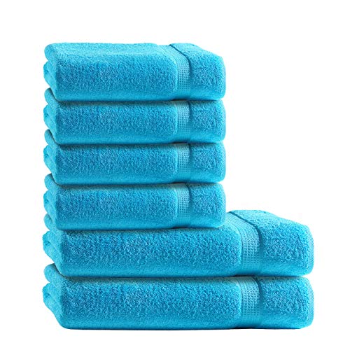 Müskaan 6-TLG Premium Frottee Handtücher Duschtücher Set 100% Baumwolle Türkis Müskaan 6-TLG Premium Frottee Handtücher Duschtücher Set 100% Baumwolle Türkis von Müskaan