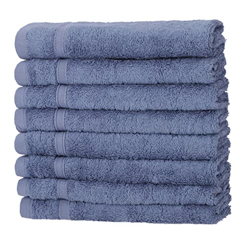 Müskaan® 8er Bambus Handtuch Set Rauchblau, 50% Baumwolle & 50% Bambus, 50x30cm, 450g/m² – Öko-Tex, Frottee Gästehandtuch Set Baumwolle, Gästetuchset Blau für Bad, 60°C waschbar, Frotteetücher Müskaan® 8er Bambus Handtuch Set Rauchblau, 50% Baumwolle & 50% Bambus, 50x30cm, 450g/m² – Öko-Tex, Frottee Gästehandtuch Set Baumwolle, Gästetuchset Blau für Bad, 60°C waschbar, Frotteetücher von Müskaan