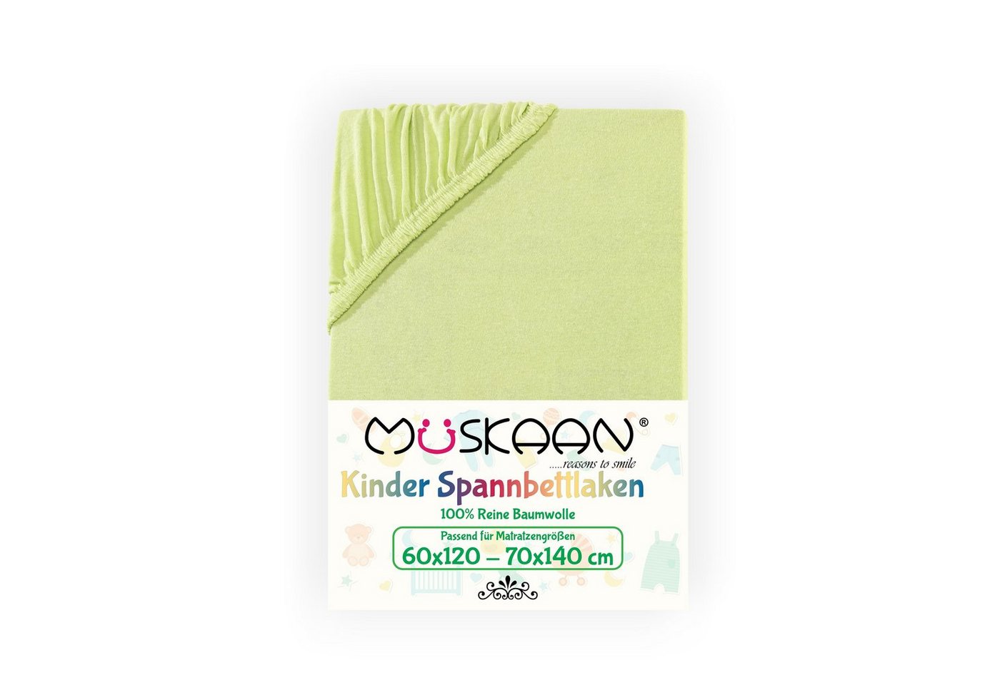 Müskaan Spannbettlaken Spannbetttuch Bettlaken Spannbetttücher Leintuch 100% Baumwolle, Jersey, Gummizug: Rundumgummizug, Matratzen Bezug bis 22cm Matratzenhöhe Müskaan Spannbettlaken Spannbetttuch Bettlaken Spannbetttücher Leintuch 100% Baumwolle, Jersey, Gummizug: Rundumgummizug, Matratzen Bezug bis 22cm Matratzenhöhe von Müskaan