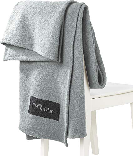 Mufflon W300 Mu-Plaid II Fog 220 x 140 cm von Mufflon