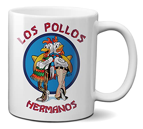 Mugtime (TM) – Breaking Bad – Los Pollos Hermanos Kaffee-/Teetasse aus Keramik, 330 ml von Mug Time ideas, creativity & customisation