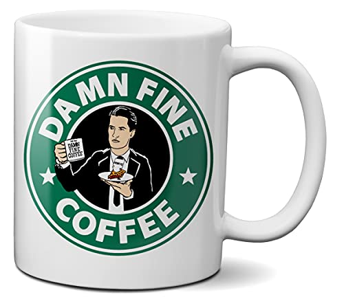 Mugtime (TM) – Damn Fine Twin Peaks Tasse Kaffee Tee – Keramik 330 ml – Geschenk zum Sammeln von Mug Time ideas, creativity & customisation