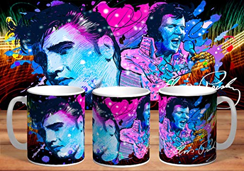 Mugtime (TM) – Elvis Presley Keramiktasse mit modernem Design, 330 ml von Mug Time ideas, creativity & customisation