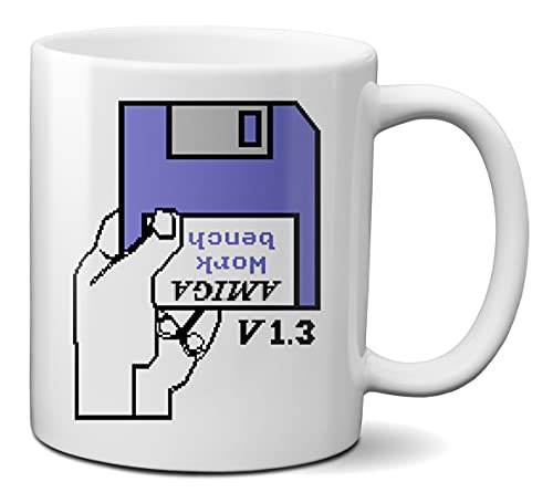 Mugtime (TM) – Floppy Disk Amiga Commodore Computer Tee Kaffee Tasse Keramik 330 ml von Mug Time ideas, creativity & customisation
