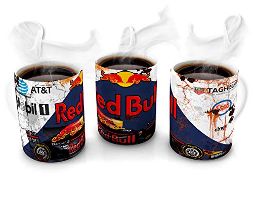 Mugtime Red Bull F1 Formel 1 Ölkanne Auto Kaffee Tee Tasse Keramik Tasse – 330 ml von Mug Time ideas, creativity & customisation