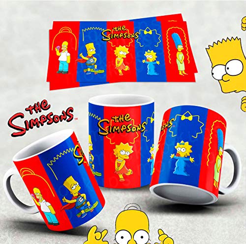 Mugtime (TM) – Simpsons Family – Einzigartiges Design – Lustige Keramiktasse für Kaffee und Tee, 330 ml von Mug Time ideas, creativity & customisation