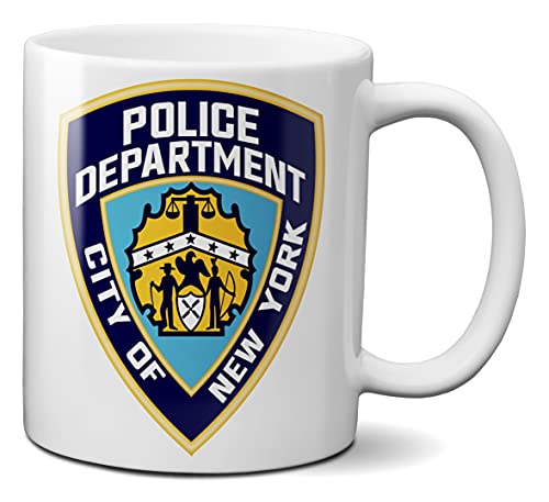 Mugtime Tasse aus Keramik, Motiv: New York Police Department USA, 330 ml von Mug Time ideas, creativity & customisation