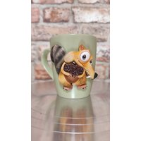 Eichhörnchenbecher, Handgemachter Löffel Mit Eichhörnchen von MugDecorShop